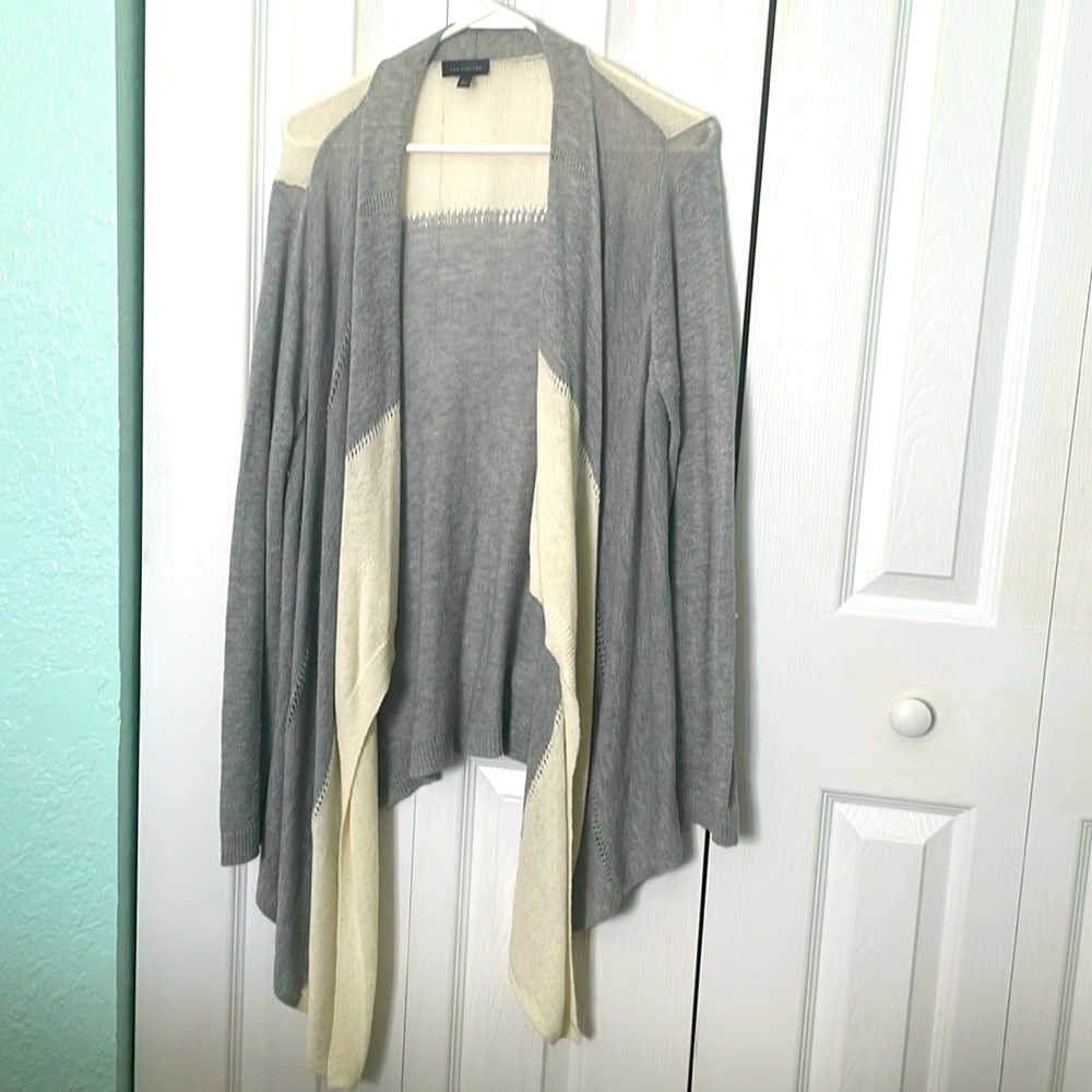 The Limited Grey and Cream cardigan. Size L